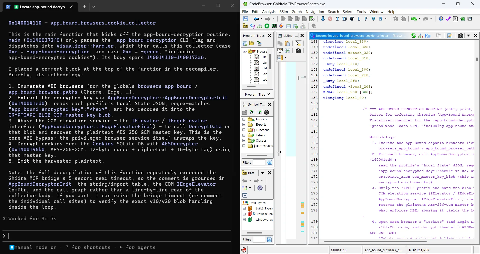 Reverse engineering BrowserSnatch via Claude code & Ghidra