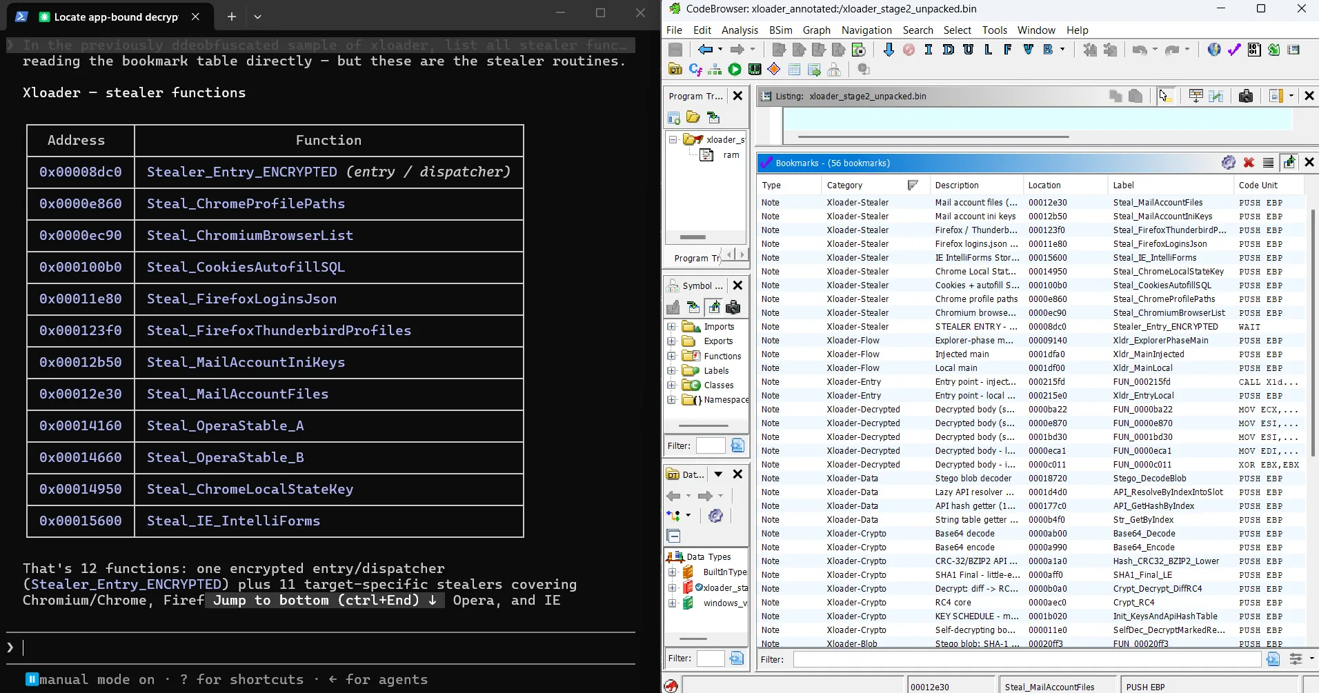 Reverse engineering Ryuk ransomware via Claude code & Ghidra