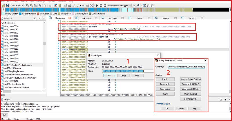 Creating string variables in the data section
