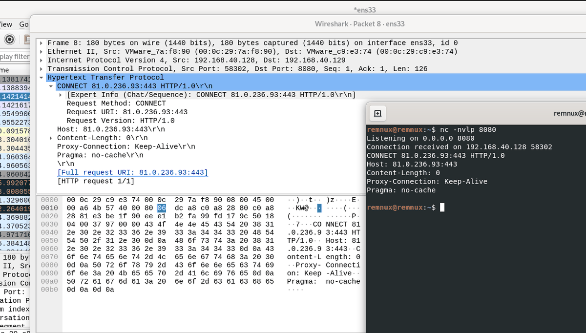 Encrypted payload carried in the HTTP Cookie header
